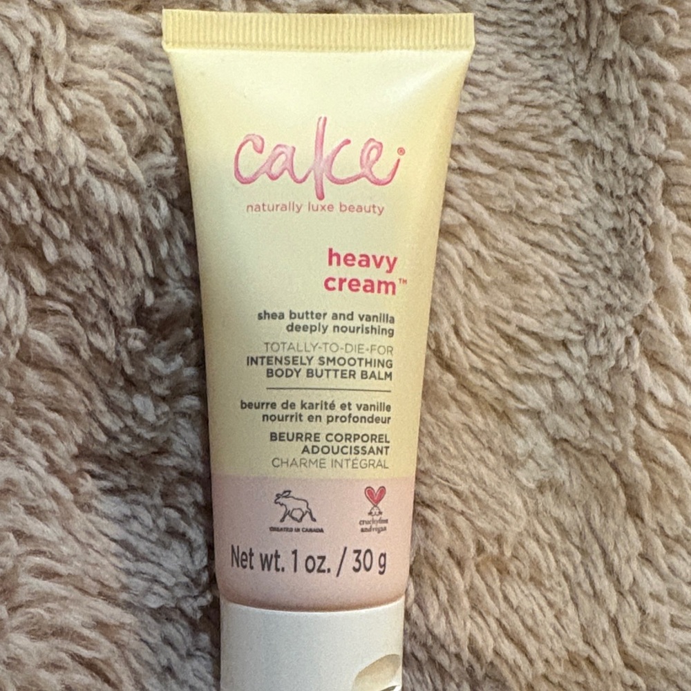 Cake Heavy Cream Body Butter Balm - Pink and Cream Tube